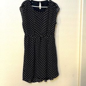 Maurices lined polka dot dress XL